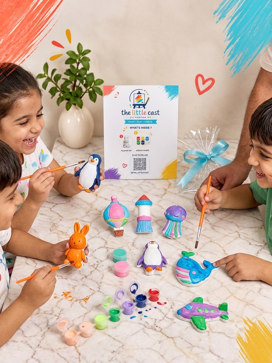 DIY POP sea creature painting kit for kids and adults